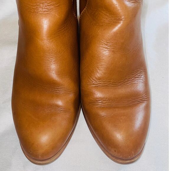 Franco Sarto Leather Slip-On Ankle Bootie "Rosie" - Women's Size 7.5 M - Picture 3 of 12